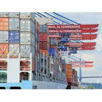 11700_5310 Containerfrachter mit Containern unter den Containerbrücken vom Hafen Hamburg Altenwerder | 